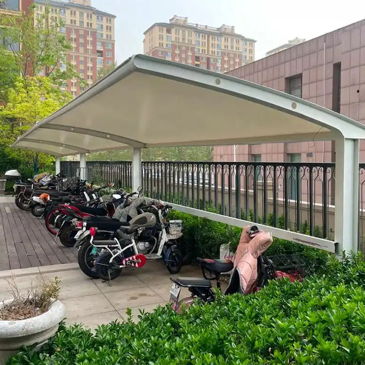 平凉膜结构电动车棚